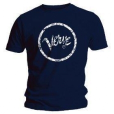 VARIOS:=T-SHIRT=VERVE RECORDS:DISTRESSED LOGO -L- BLUE (CAMI