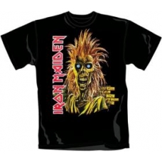 IRON MAIDEN:=T-SHIRT-FIRST ALBUM HORIZONT -M- (CAMISETA)    