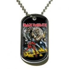 ARTICULOS REGALO:IRON MAIDEN=DOG TAG=LOGO (COLGANTE)        