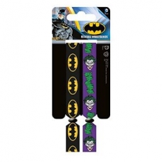 ARTICULOS REGALO:BATMAN=WRISTBAND-LOGO & JOKER 2 F.(PULSERA)