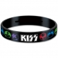 KISS:=GUMMY WRISTBAND=-LOGO & ICON 2 (PULSERA)              