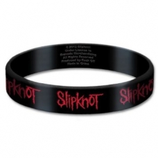 SLIPKNOT:=GUMMY WRISTBAND-LOGO (PULSERA)                    