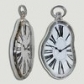 ARTICULOS REGALO:RELOJ PARED PLATEADO NUMEROS ROMANOS 19X37C