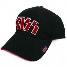 KISS: =BASEBALL CAP=RED ON WHITE LOGO (GORRA) -IMPORTACION- 