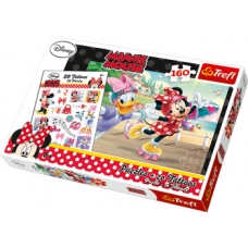 ARTICULOS REGALO:MINNIE MOUSE PUZZLE INC. TATUAJES/MINNIE   