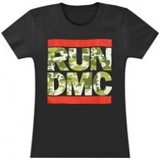 RUN DMC:=SHIRT=CAMO LOGO -L- BLACK (CAMISETA) -IMPORTACION- 