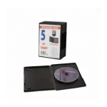 MUEBLES ACCESORIOS AUDIO VIDEO:5DVD SLIM SENCILLO NEGRO     