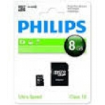 ELECTRONICA:PHILIPS MICRO SDHC CARD 8GB CLASS 10 ADAPT.     