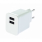 ELECTRONICA:GRIXX OPTIMUM CARGADOR 220 V DUAL USB BLANCO    