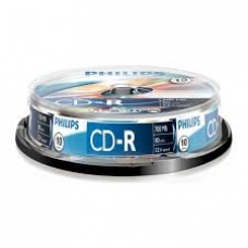 ELECTRONICA:PHILIPS BOBINA 10 CD-R (52X / 80MIN / 700MB)    