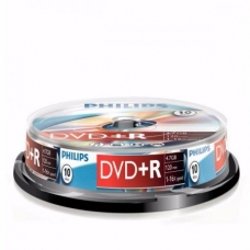 ELECTRONICA:PHILIPS BOBINA 10 DVD+R (1X-16X / 120 MIN / 4.7G