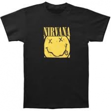 NIRVANA:T=SHIRT=-BOX SMILEY -L- BLACK (CAMISETA)            