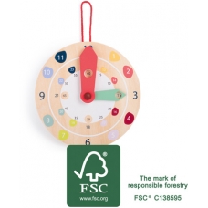 ARTICULOS MADERA:JUEGO APREN.RELOJ DE PARED EDUCATE FSC10   