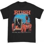 RUSH:=T-SHIRT=-MOVING PICTURES 1981 TOUR -M- BLACK -IMPORTAI