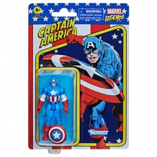 ARTICULOS REGALO:FIGURA RETRO CAPITAN AMERICA MARVEL 9,5 CM 