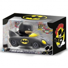 ARTICULOS REGALO:FIGURA HUCHA CHIVI BATMAN BATMOBILE JUSTICE