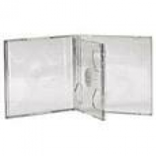 MUEBLES ACCESORIOS AUDIO VIDEO:CAJA 2CD BANDEJA TRANSPARENTE